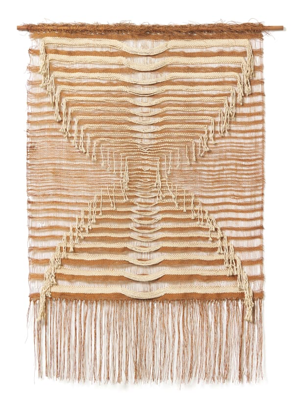 Lee ShinJa Screen, 1979 Cotton, thread on linen cloth; free technique 52 x 35 1/2 inches 132 x 90 cm