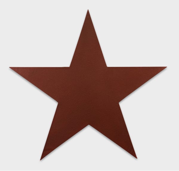 Olivier Mosset, Untitled (Copper star) , 2008