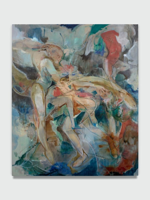 Konstantina Krikzoni, The Hidden Bird that Loves Her, 2025, 180 x 150 cm