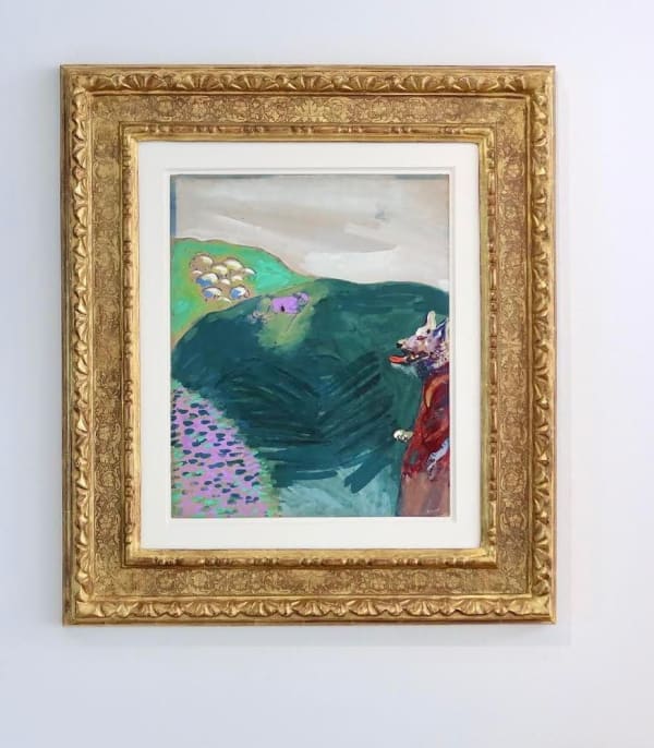 Marc Chagall, Le Loup devenu berger (Fables de La Fontaine) , circa 1927