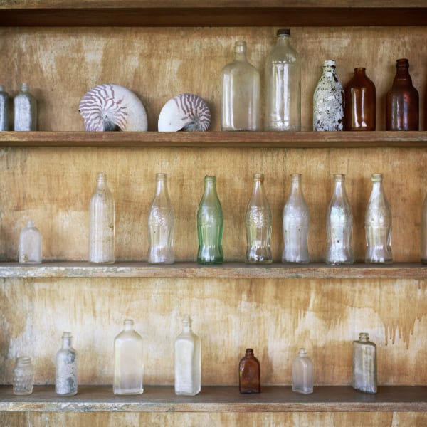 Jon Tonks, WWII relics collected from the seabed, Espiritu Santo, Vanuatu, 2015