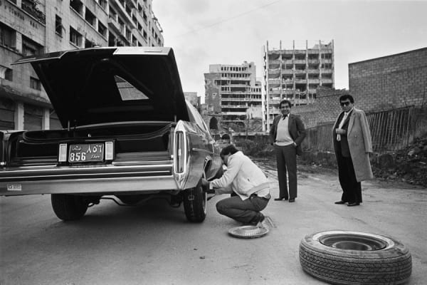 Fouad Elkoury, The Flat Tire, Beirut, 1982