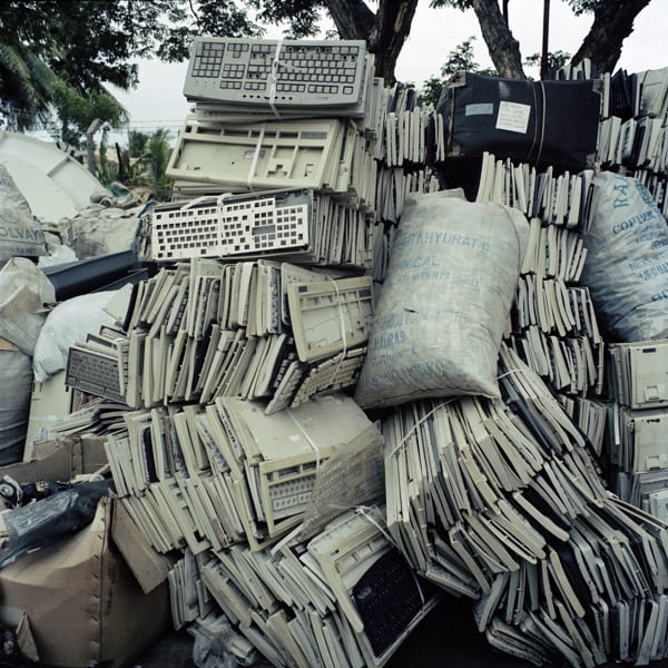 Sophie Gerrard, Keyboards in an export yard, Chennai, India, 2006