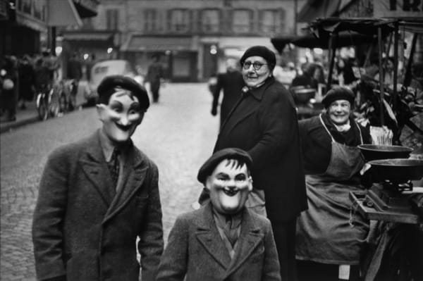 Elliott Erwitt, France, Paris (Masks), 1949