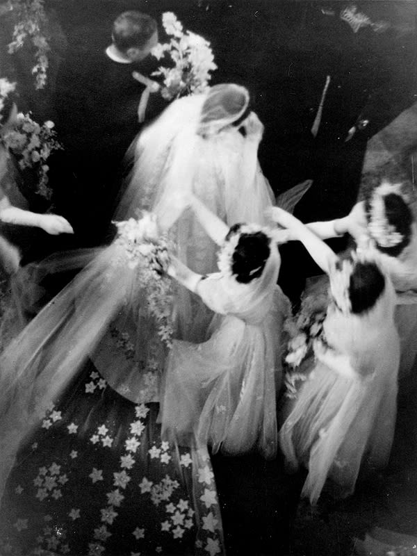 Bert Hardy, Royal Wedding, King George VI with the bride, Princess Elizabeth, 1947