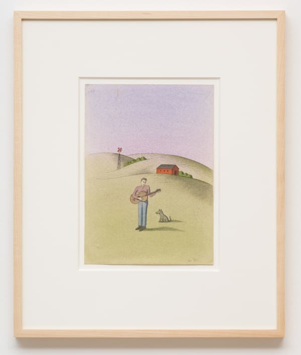 Pierre Le-Tan, Study for A Prairie Home Companion Folk Song Book (by Jon Pankake), 1989