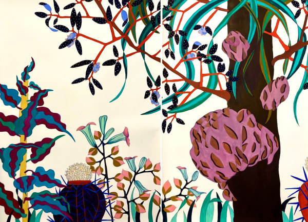 Sydney Albertini, Botanical Large Tree and Fungi, 2022