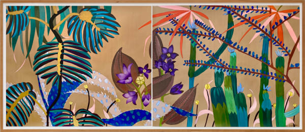 Sydney Albertini, Botanical Palms and Cactus, 2022