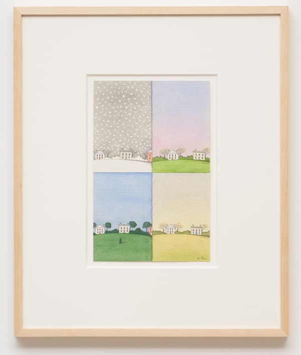 Pierre Le-Tan, Study for a Book Cover (Four Seasons), 1980s