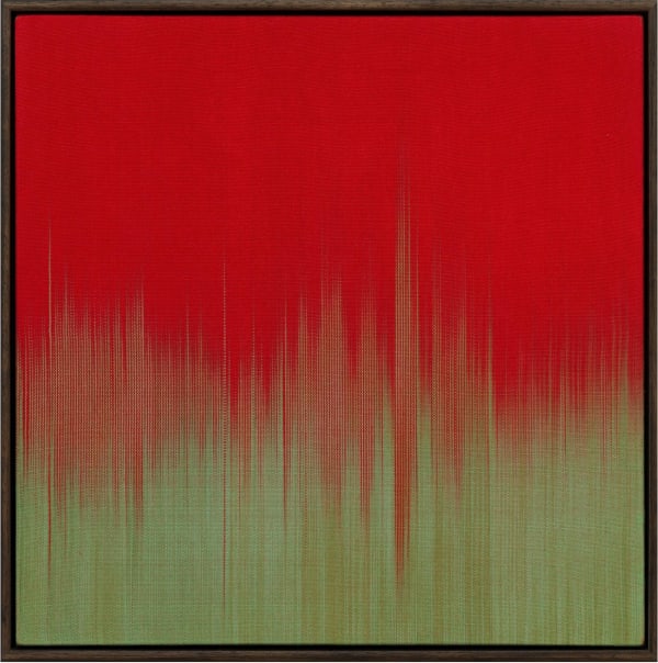 Ptolemy Mann, Red Green Ikat, 2024