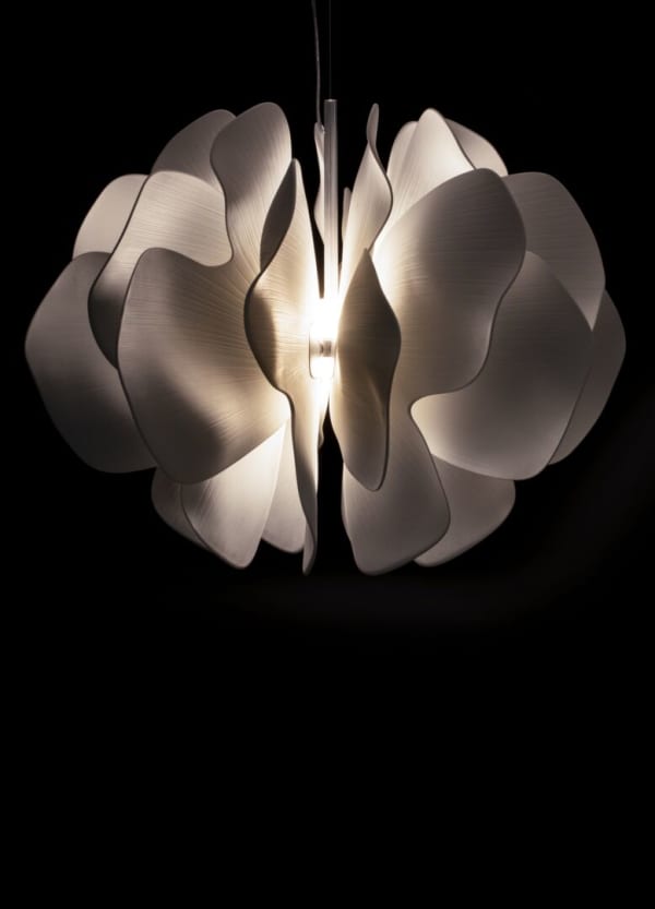LLADRÓ, NIGHTBLOOM PENDANT LAMP 60CM WHITE