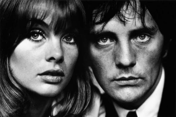 Terry O'Neill, Jean Shrimpton and Terence Stamp, 1964