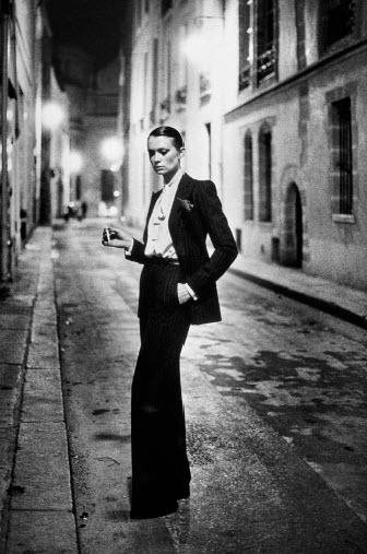 HELMUT NEWTON, Rue Aubriot I 'YSL' (Hand Signed), 1975