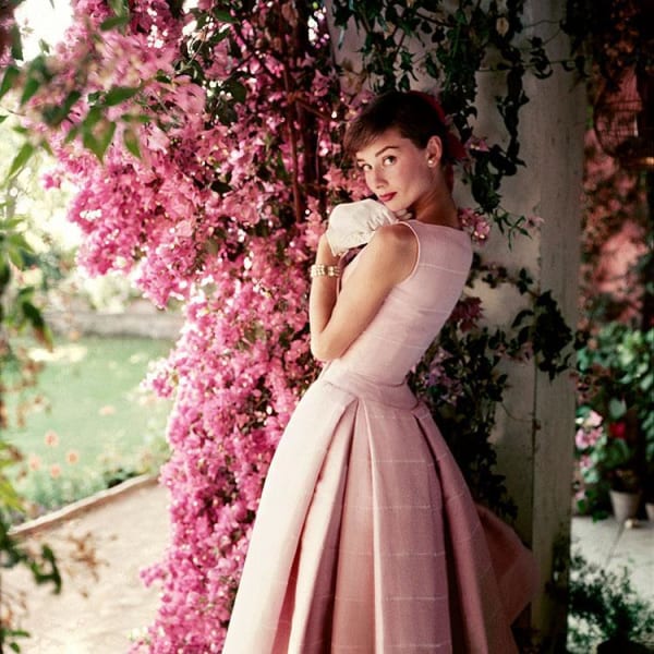 NORMAN PARKINSON, Audrey Hepburn Pink Flowers D, 1955