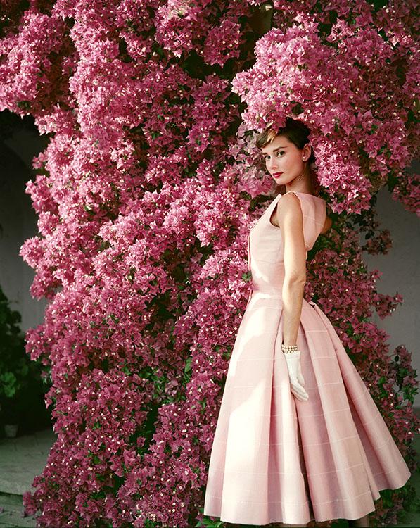 NORMAN PARKINSON, Audrey Hepburn Pink Flowers A, 1955