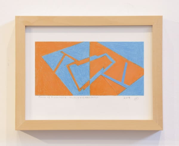 Dawn Arrowsmith, Place of Difference: Sky Blue and Mandarin, 2018