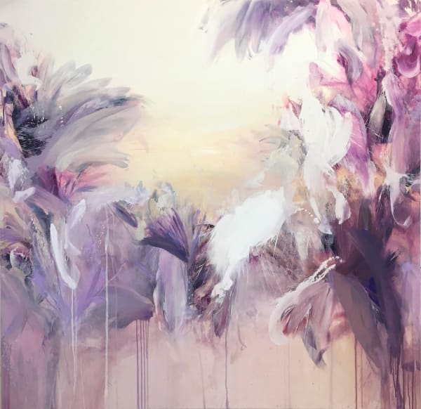 Beatriz Elorza, Artist, Sunset, Flowers, Floral, Abstract, Painting, Canvas, Turner Art Perspective, Essex, Chelmsford, Art Gallery