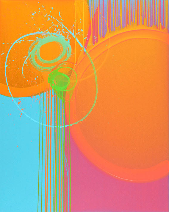 Abstract painting on canvas