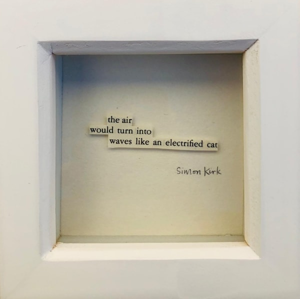Framed book quote collage