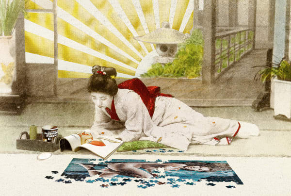 Gavin Mitchell, Artist, Easy Like Sunday Morning, Geisha girl, Puzzle, Turner Art Perspective, Essex Chelmsford Art Gallery