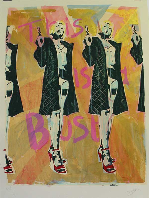 Dom Pattinson Artist Pulp Art Limited Edition silkscreen print Turner Art Perspective Essex Art Gallery