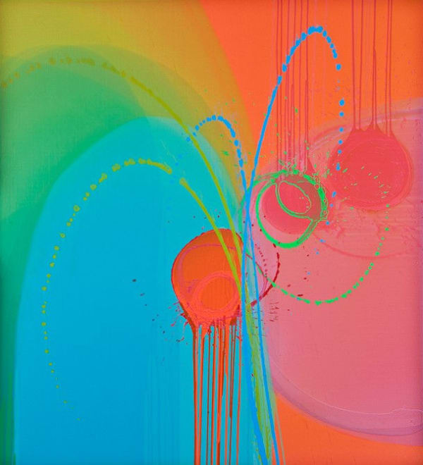 Abstract painting on canvas