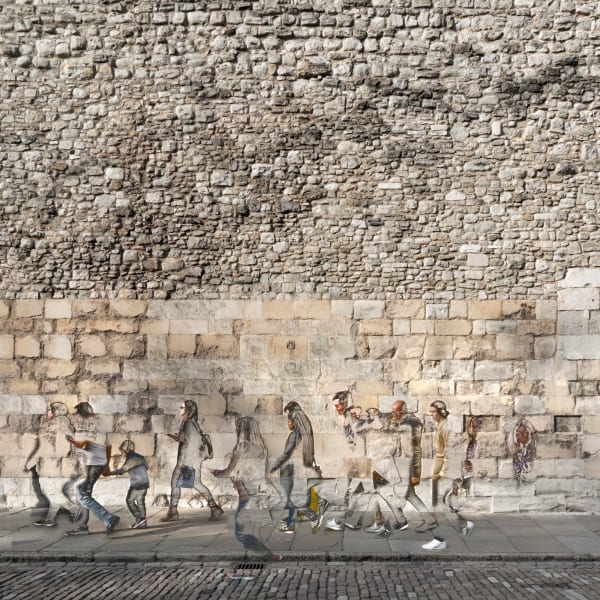 Daniel Sambraus, Street Scene - Tower of London, 2020