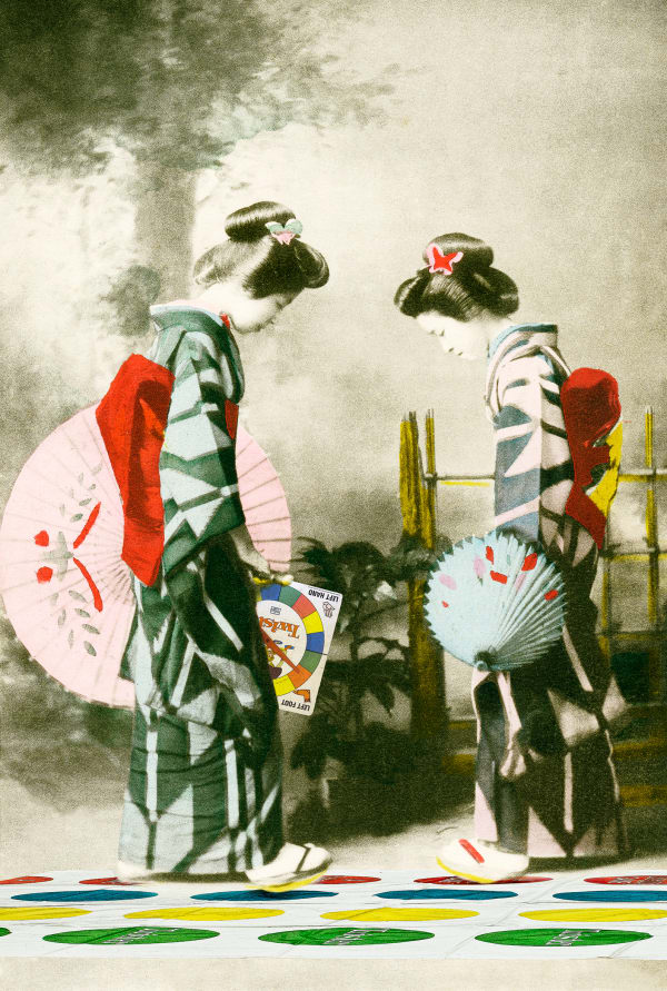 Gavin Mitchell, Artist, Left Foot Red, Geish girl, Japan, Turner Art Perspective, Essex Chelmsford Art Gallery