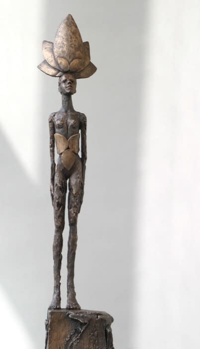 Carol Peace, Artist, Spring, Iron resin figurative sculpture, Turner Art Perspective, Essex Chelmsford Art Gallery