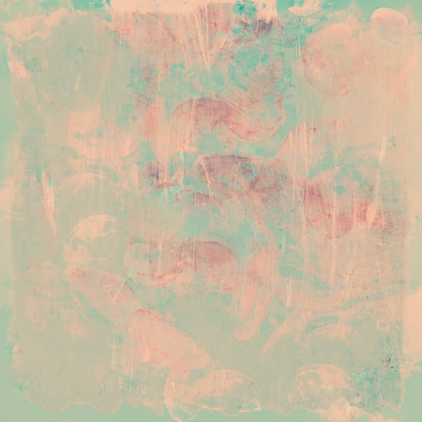 Stylised Photograph of jellyfish in tones of pink and blue by british artist Nadia Attura. Turner Art Perspective, Essex gallery