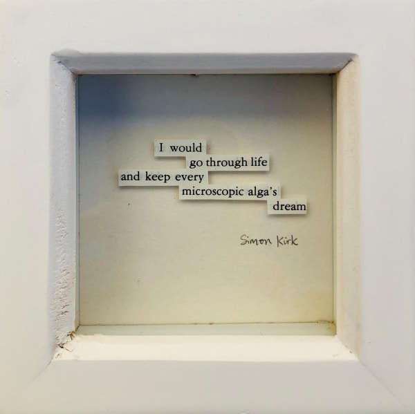 Framed book quote collage