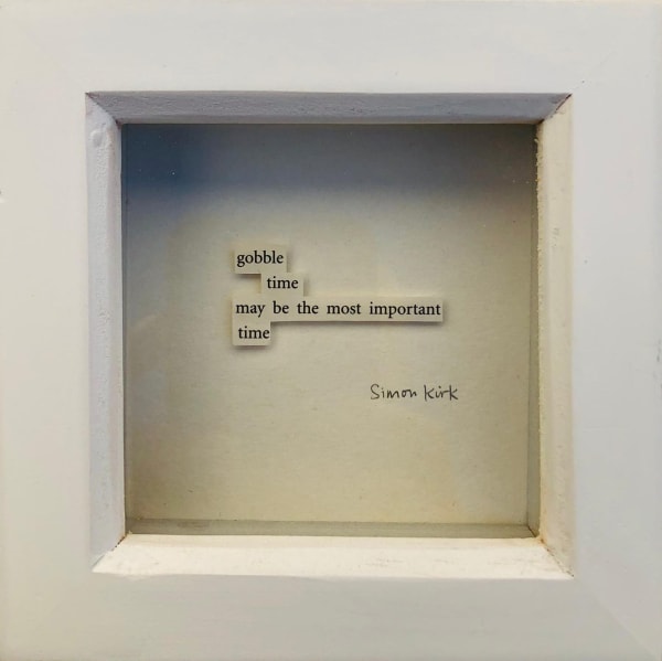 Framed book quote collage