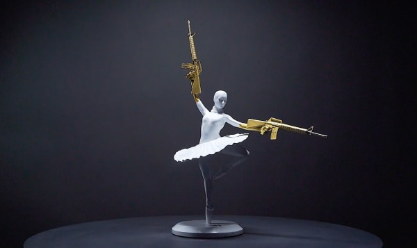 Maxim (The Prodigy), White & Gold Balaclava Ballerina, 2021