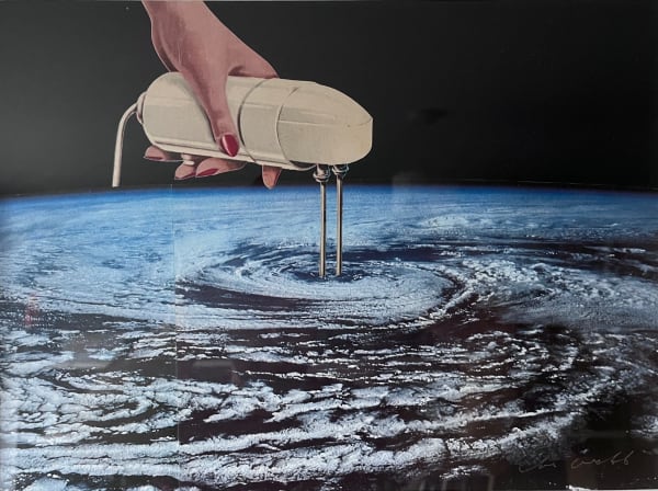 Joe Webb, Artist, Mixed Up, Whisk, Space, Original Collage, Turner Art Perspective, Essex Chelmsford Art Gallery