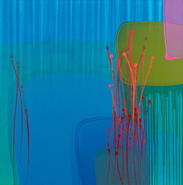 Charlotte Cornish, Artist, Cinnabar II, Acrylic on Canvas, Tuner Art Perspective, TAP Galleries, Essex Art Gallery