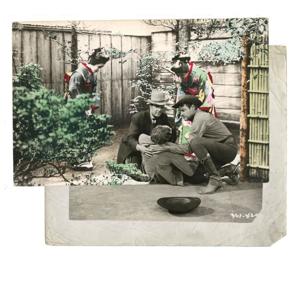 Gavin Mitchell, fall of man, Vintage Japanese postcards & Western imagery, turner art perspective gallery essex