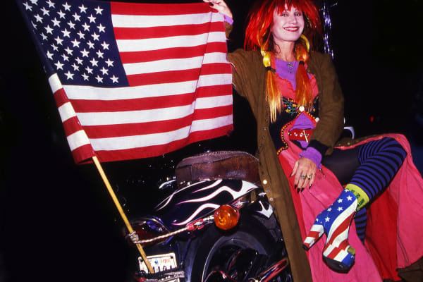 Rose Hartman, Betsey Johnson on a Harley Davidson, Early 1990’s