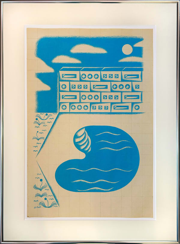 Josh Stover, Blue Swimming Pool, 2024