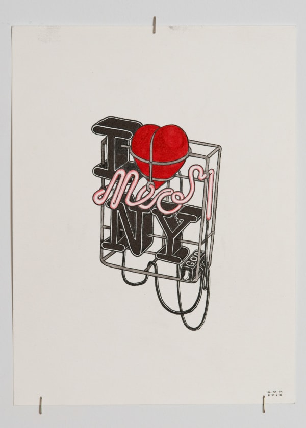 Carles García O’Dowd, The Neony Series I (Tribute to Milton Glazer), 2020