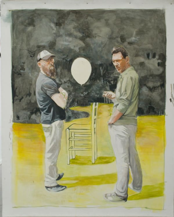 Kristof Van Heeschvelde, One chair, Two Balloons , 2017