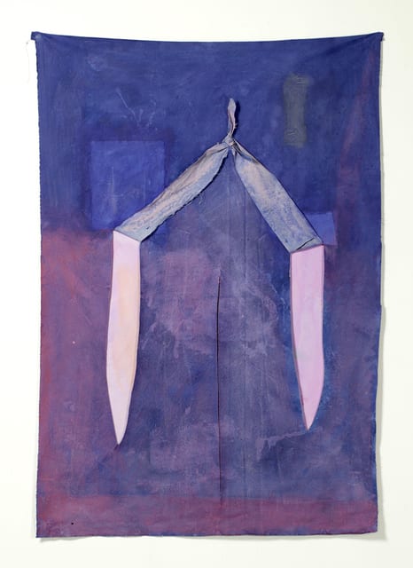 Shane Bradford Cult (Purple Prayer), 2018 Emulsion on canvas 175 x 123 cm