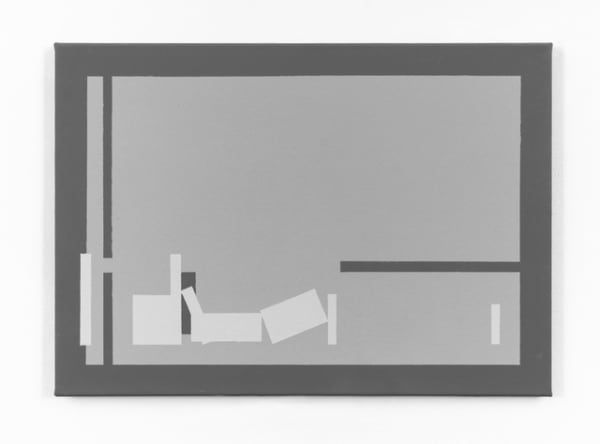 Lucas Dupuy Longword2, 2018 Acrylic on Canvas 35 x 55 cm