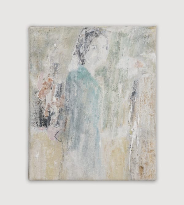 Nick Jensen Seen her come around, 2022 Oil and mixed media on linen 30.5 x 25 cm