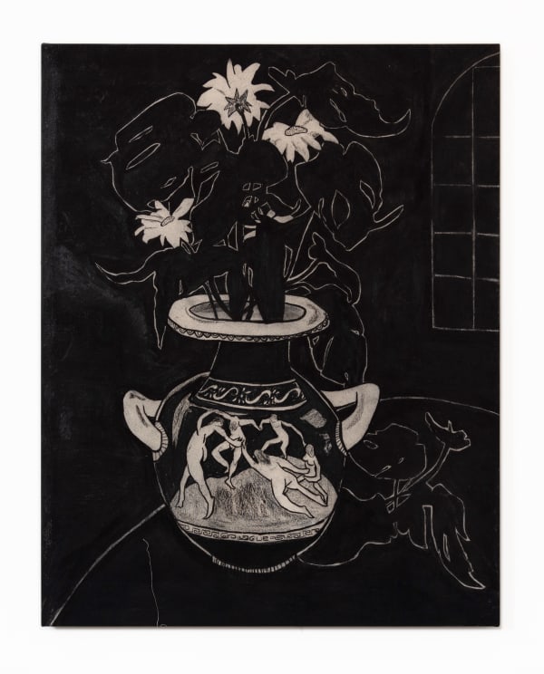 Benjamin Murphy Henri-Émile, 2022 Charcoal on canvas, fixed 140 x 110 cm