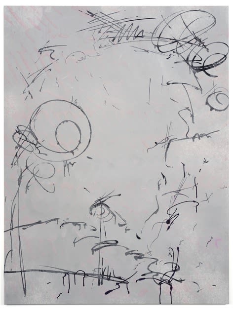 Ziggy Grudzinskas Adoption Diffusion, 2017 Acrylic, Lacquer & Permanent Marker on Polyester 160 x 120 cm