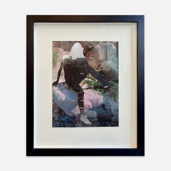 Sarah Hardacre Forget Mermaids (abstract), 2010 Collage: magazine cutting, xerographic print 25.5 x 20 cm framed 40 x 33.6 cm