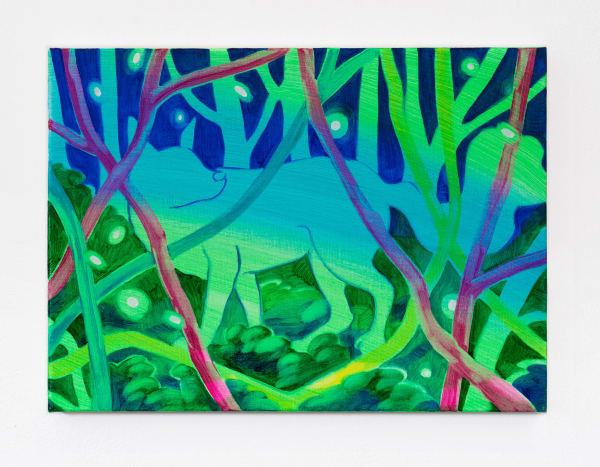 Jaeyeon Yoo The Night of Strays II, 2023 Oil on canvas 24.2 x 33.4 cm