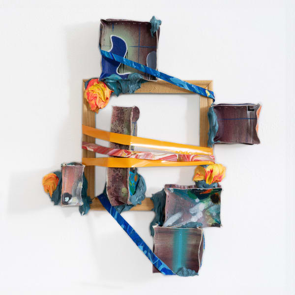 Sam Owen Hull Maquette for a painting 0609 Acrylic, wood, acrylic medium, paintskin, canvas, staples 34 x 37 x 7 cm