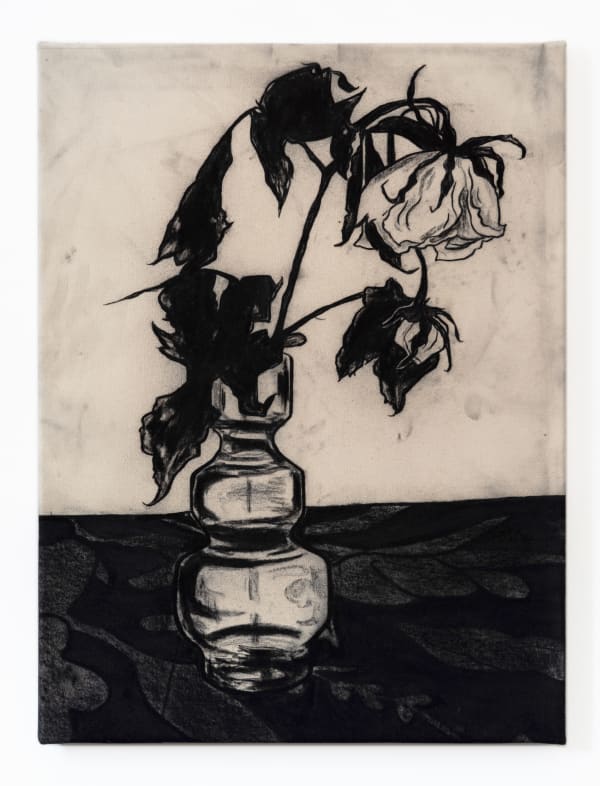 Benjamin Murphy Maiasaura, 2023 Charcoal on canvas, fixed 80 x 60.5 cm