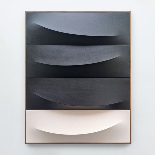 Charlie Oscar Patterson No. 8–1 Black & Raw , 2022 Oil and acrylic on canvas 100 x 80 cm